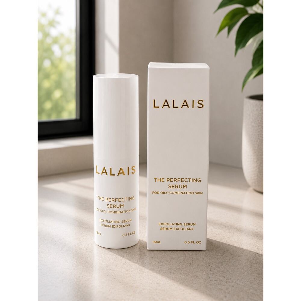 $115 New LALAIS Perfecting Serum 0.5 oz 15 mL Exfoliating AHA BHA Oil Control